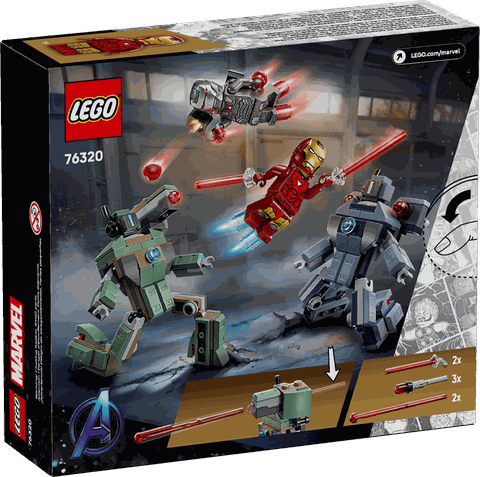 Lego Marvel Iron Man & War Machine vs. Hammer Drones 76320