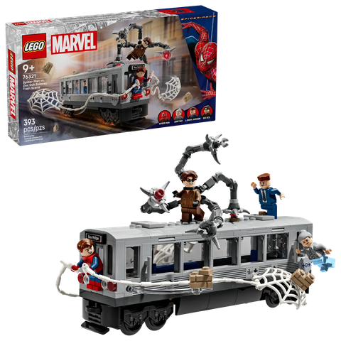 LEGO Marvel Spider-Man vs. Doc Ock Subway Train Scene 76321