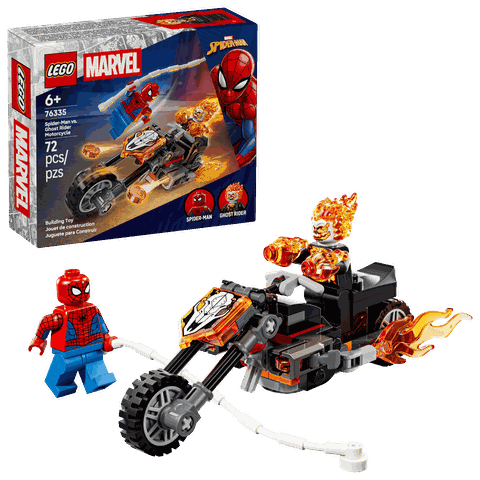Lego Marvel Spider-Man vs. Ghost Rider Motorcycle 76335
