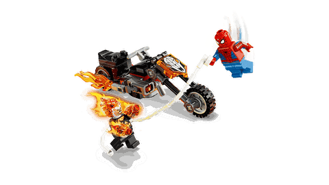 Lego Marvel Spider-Man vs. Ghost Rider Motorcycle 76335