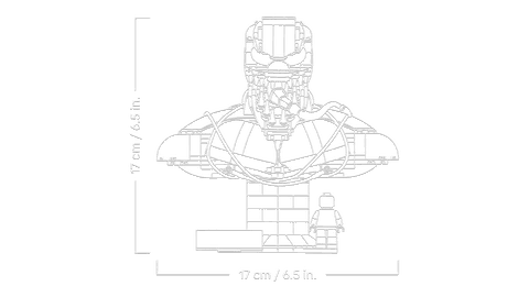 LEGO Marvel Venom Bust 76356