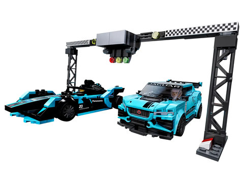 LEGO Speed Formula E Panasonic Jaguar Racing GEN2 car & Jaguar I-PACE eTROPHY 76898