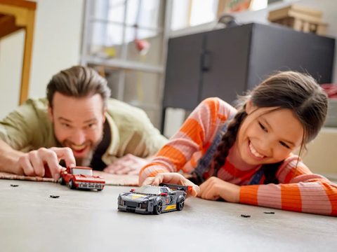 LEGO Speed Chevrolet Corvette C8.R Race Car and 1969 Chevrolet Corvette 76903