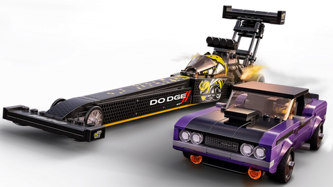 LEGO Mopar Dodge//SRT Top Fuel Dragster and 1970 Dodge Challenger T/A 76904