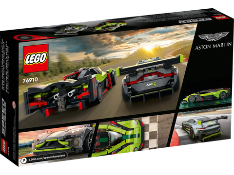 LEGO Speed Aston Martin Valkyrie AMR Pro and Aston Martin Vantage GT3 76910