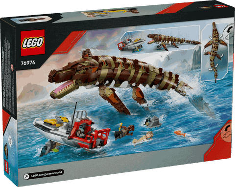 LEGO Brick-Built Mosasaurus Boat Mission 76974