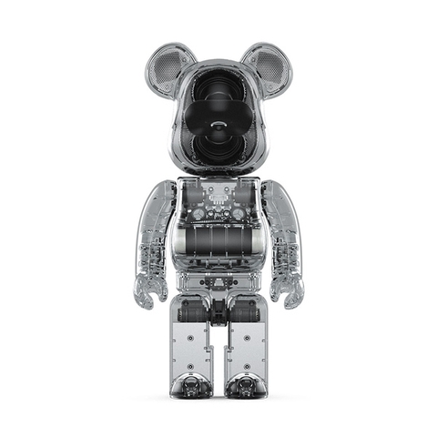 Bearbrick Audio 400% Portable Bluetooth Speaker Clear
