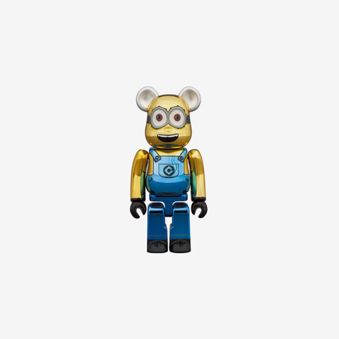 Bearbrick Despicable Me Dave Gold Chrome Ver. 100％ & 400％ Set