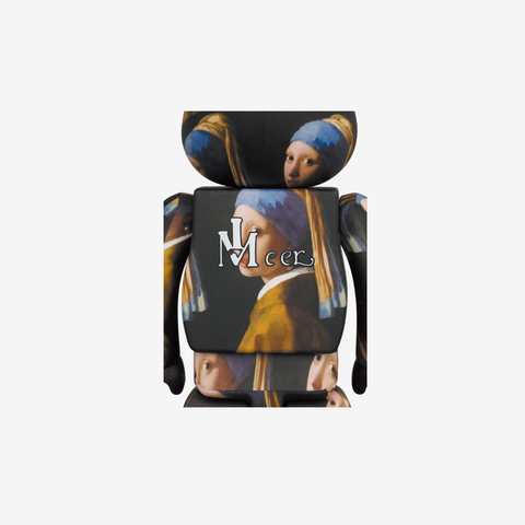 Bearbrick Johannes Vermeer Girl With A Pearl Earring 100% & 400% Set