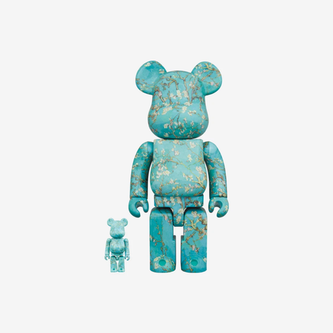 Bearbrick x Vincent Van Gogh Museum Almond Blossom 100% & 400% Set
