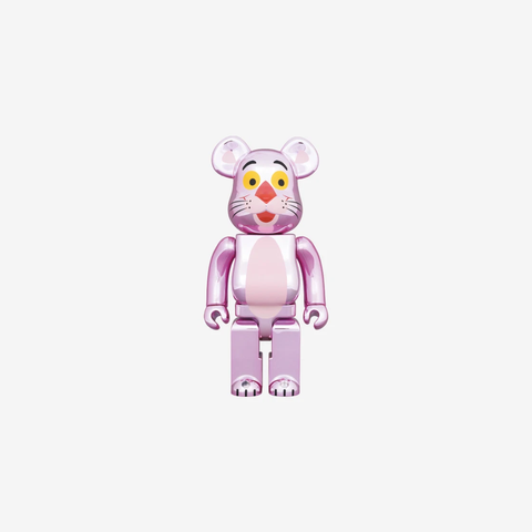 Bearbrick Pink Panther Chrome 100% & 400% Set