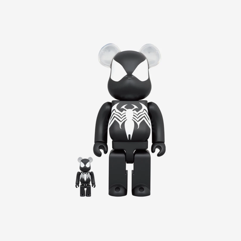 Bearbrick Marvel The Amazing Spider-Man Black Costume 100% & 400% Set