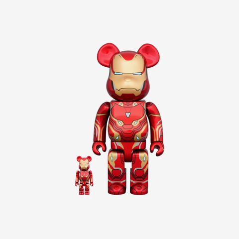 Bearbrick Marvel Iron Man Mark 50 100% & 400% Set