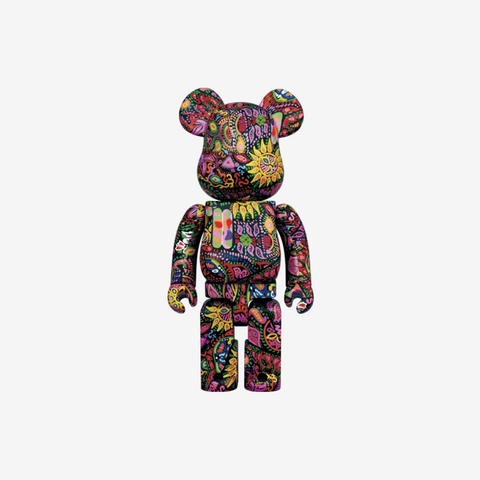 Bearbrick Hide Psychedelic Paisley 100% & 400% Set