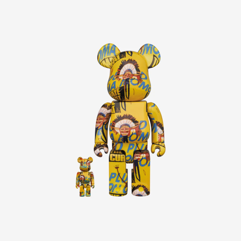 Bearbrick Andy Warhol x Jean-Michel Basquiat #3 100% & 400% Set