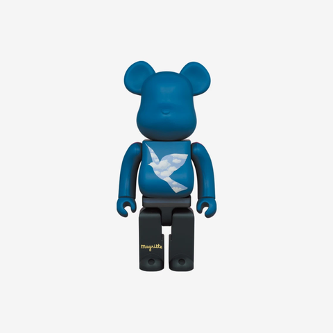 Bearbrick Rene Magritte L'oiseau De Ciel / La Belle Societe 100％ & 400％ Set