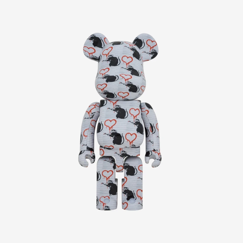 Bearbrick Banksy Love Rat 1000%