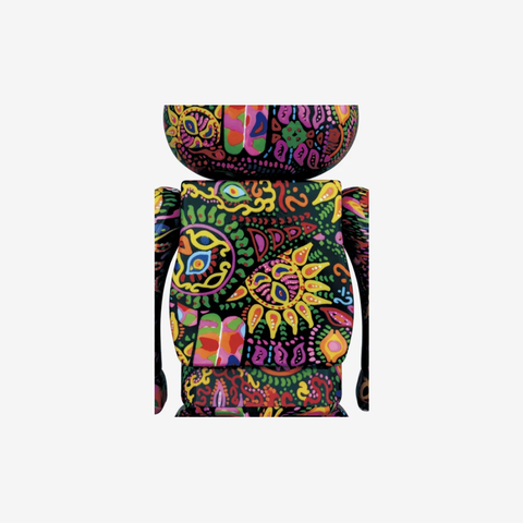 Bearbrick Hide Psychedelic Paisley 100% & 400% Set