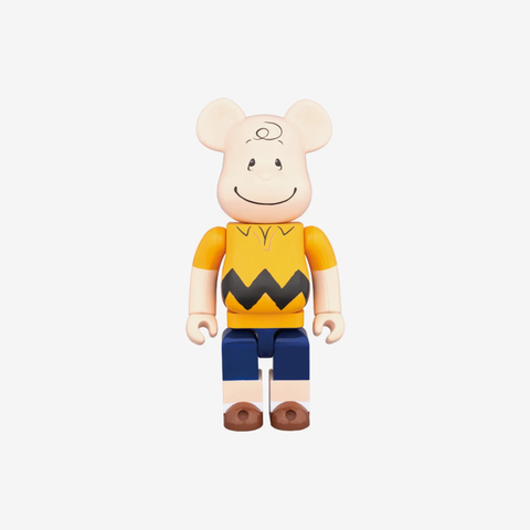 Bearbrick Peanuts Charlie Brown 400% Yellow