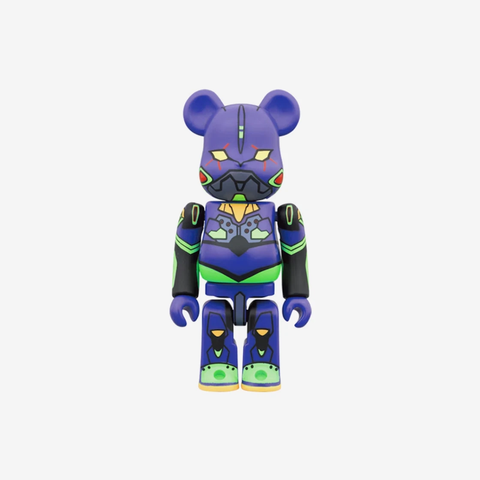 Bearbrick Evangelion Unit 01 New Paint Ver. 100% & 400% Set