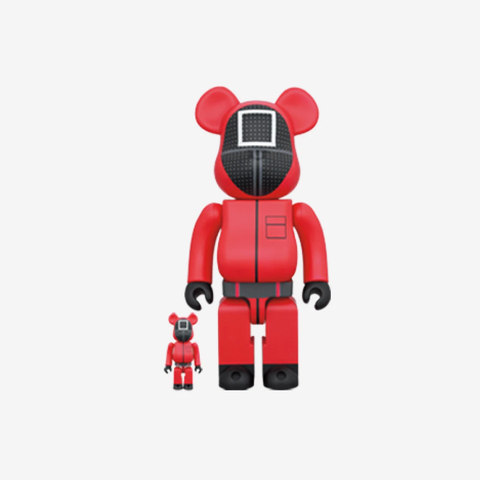 Bearbrick x Squid Game Guard Square 100% & 400% Set