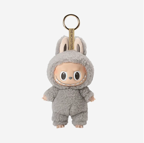 Pop Mart Labubu The Monsters Labubu Tasty Macarons Series Sesame Bean Keyring (Opened Case)