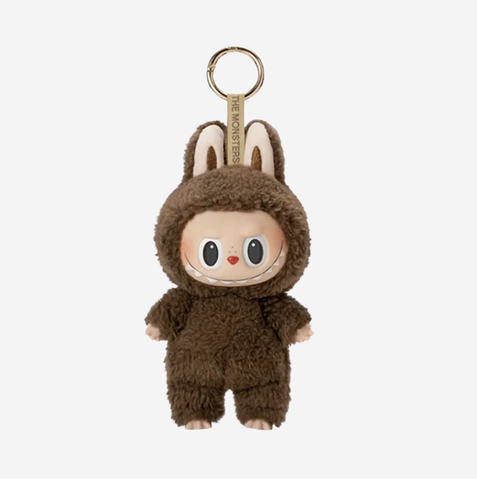 Pop Mart Labubu The Monsters Labubu Tasty Macarons Series Chestnut Cocoa Keyring (Opened Case)