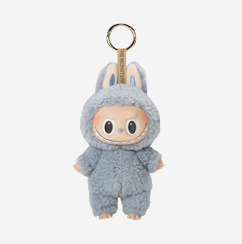 Pop Mart Labubu The Monsters Labubu Tasty Macarons Series Sea Salt Coconut Keyring
