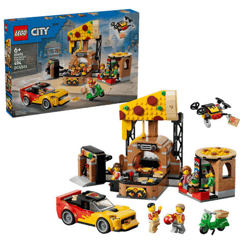 Lego City Pizza Delivery Experience with Vehicles 60496