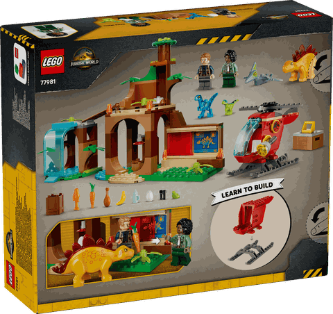 LEGO Jurassic World Velociraptor, Stegosaurus & Pteranodon Rescue 77981