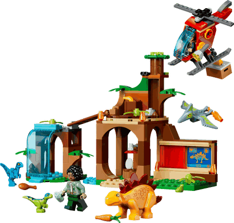 LEGO Jurassic World Velociraptor, Stegosaurus & Pteranodon Rescue 77981