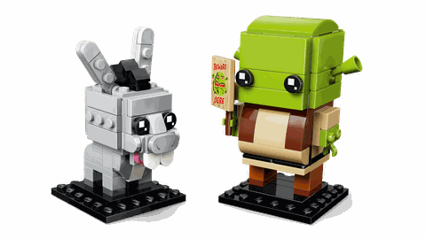 LEGO BrickHeadz Shrek, Donkey & Gingy Figures 40923
