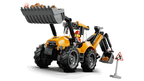 Lego City Yellow Backhoe Loader 60480