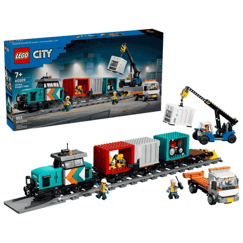 Lego City Harbor Freight Train with Crane & Truck 60509