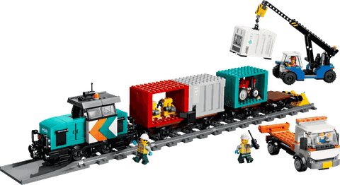 Lego City Harbor Freight Train with Crane & Truck 60509