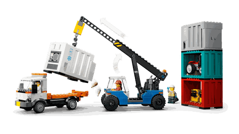 Lego City Harbor Freight Train with Crane & Truck 60509