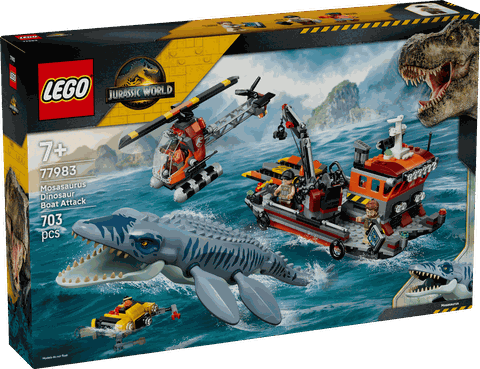 LEGO Mosasaurus Dinosaur Boat Attack 77983