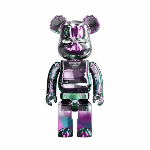 Bearbrick Audio 400% Portable Bluetooth Speaker Black Auora