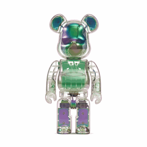 Bearbrick Audio 400% Portable Bluetooth Speaker Crystal Halo