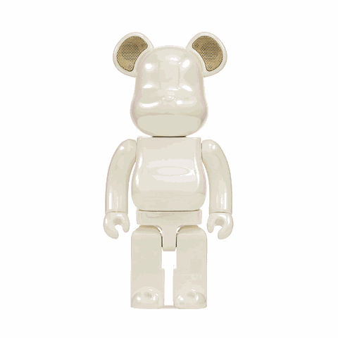 Bearbrick Audio 400% Portable Bluetooth Speaker Pearl Mirage