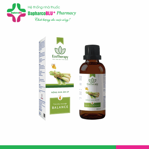 Tinh Dầu Massage Cao cấp EcoTherapy [100ml] 4 loại mùi hương thảo mộc giúp thư giãn, giảm mệt mõi