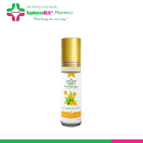 Tinh dầu bi lăn EcoTherapy [Lọ 9ml] 4 mùi hương thiên nhiên giải cảm, giảm đau, chống say xe