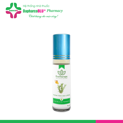 Tinh dầu bi lăn EcoTherapy [Lọ 9ml] 4 mùi hương thiên nhiên giải cảm, giảm đau, chống say xe