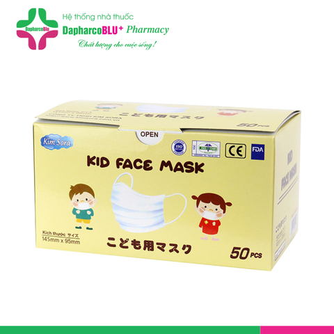 Khẩu Trang Y Tế 3 lớp Kim Sora TE  (Trắng)