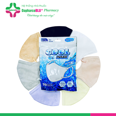 Khẩu Trang Y Tế  3 lớp Kim Sora 5D NL ( B/7c màu đen)