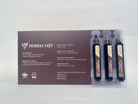 Cao Actiso nước HERBAL Việt [Hộp 10 ống x 10ml]