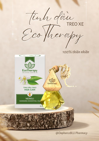 Tinh dầu treo Cao cấp EcoTherapy thảo mộc thiên nhiên [Lọ 8ml] - khử mùi, kháng khuẩn, chống say xe
