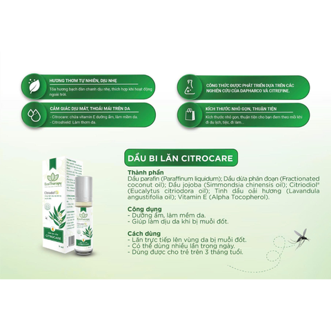 Dầu bi lăn Citrocare 9ml
