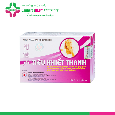 TIÊU KHIẾT THANH [Hộp 30 viên nén] Hỗ trợ giảm viêm đường hô hấp