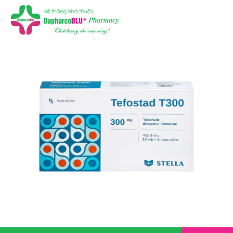 TEFOSTAD T300 STELLA [Hộp/ 30 viên] Phòng và điều trị nhiễm HIV-1, điều trị viêm gan siêu vi B mạn tính